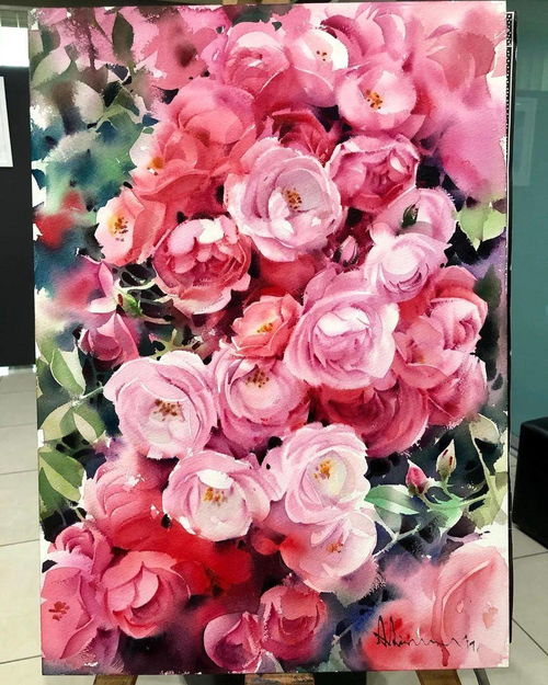 泰国第一爱花男，笔下水彩花卉惊艳百万粉丝